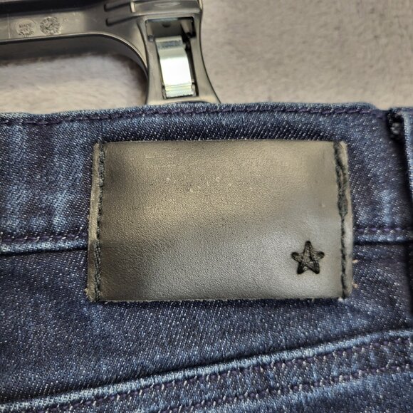 John Varvatos Wight Jeans Mens 32x27 Dark Wash Slim Fit Stretch Denim Distressed - Picture 4 of 13